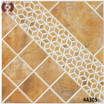 cheap elegant ceramic floor tile 400*400 in brown in dubai (4A309)