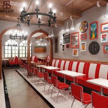 Retro American Restaurant Furniture: Table and Chair Design
