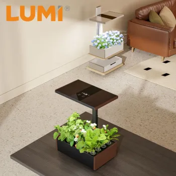 Indoor Hydroponic Gardening Kit with Adjustable LED Grow Light for Home and Office