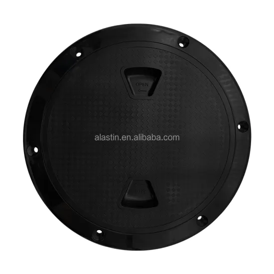Hot Sale Plastic Marine Boat RV Black/White  Round 4" 6" 8" Access Hatch Cover Screw Out Deck Inspection Plate