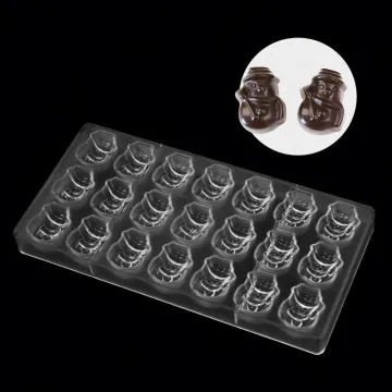 Snowman Shape Bakeware and Pastry Tools Wholesale - Plastic and Polycarbonate Chocolate Mold