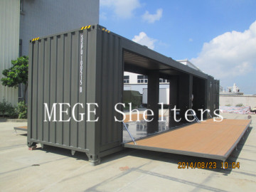 Modified shipping container showroom