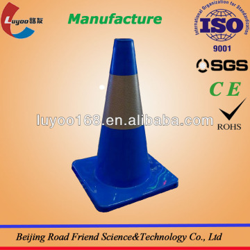High quality blue pvc road cone