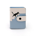 Bifold Card Holder Custom cute cat mosaic PU card holder Manufactory