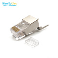 Plugue blindado RJ45 CAT7 com alívio de tensão