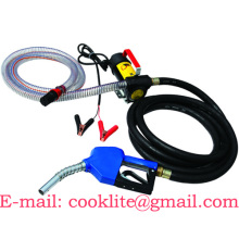 Mobile Fuel Filling Station 12V 24V Portable Diesel Kerosene Biodiesel Oil Dispenser Pump Kit with Automatic Fuel Nozzle