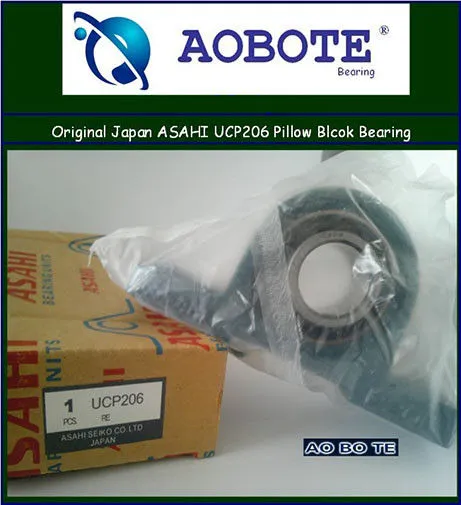 Asahi Ucp206 Pillow Block Bearing Open With Gcr15 Double Row For Mining