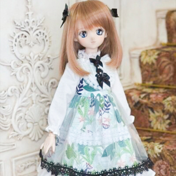 BJD Girl/Female Green Dress Suit for SD/DD/MSD Size