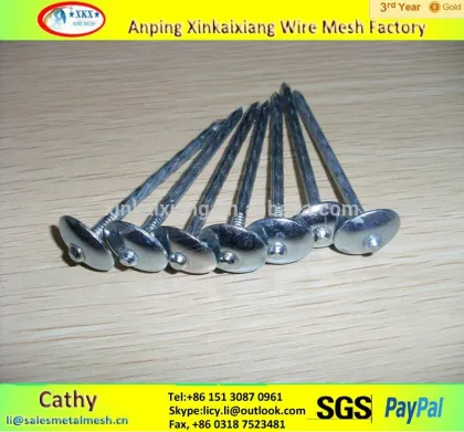 made in china metal ring shank roofing nail for asphalt roofing felts