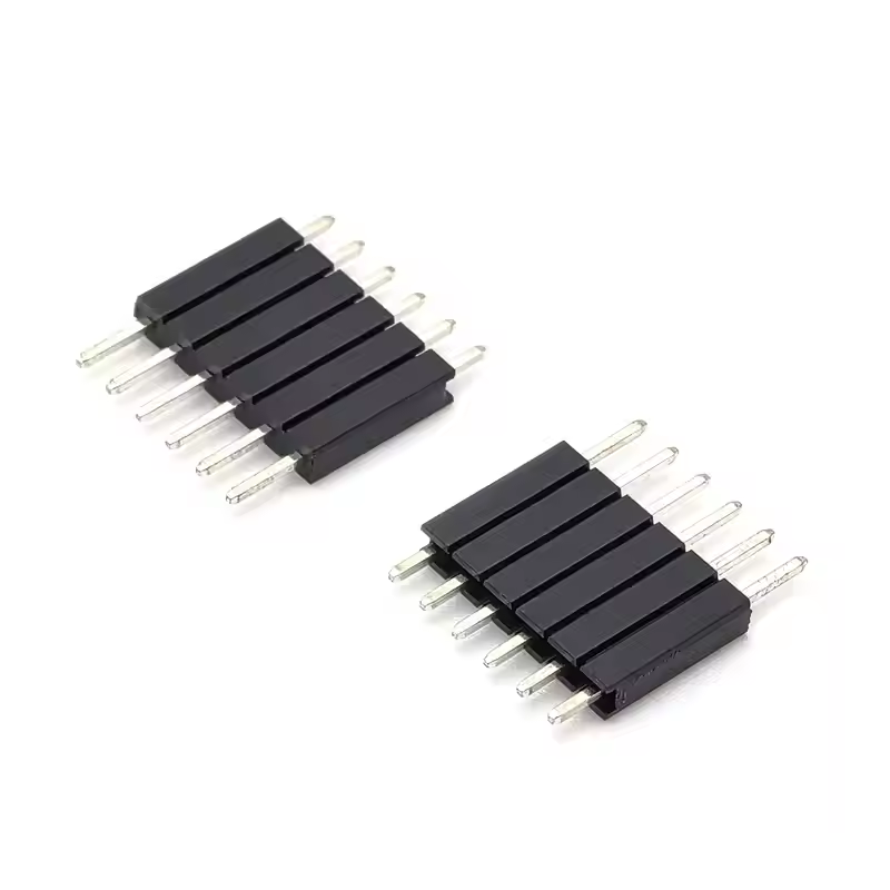 2.54mm Pitch Pin Header Single Row Straight SQ0.64mm H10.0mm 16P (4)