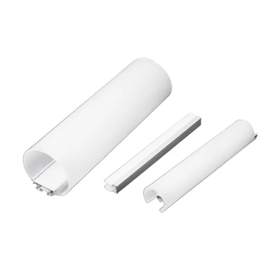 60x60mm Round Aluminum Profile Liner for LED Flexible Strip Lighting