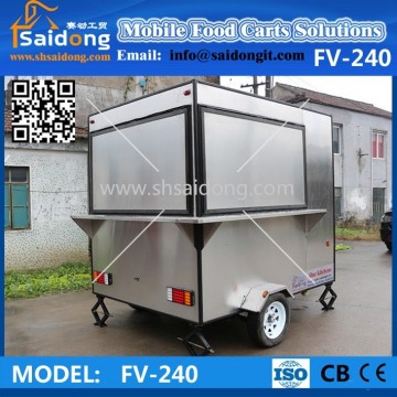 Best Quality Electric Street Barbecue Drink Food Vending Trailer-Food Kiosk Cart Trailer