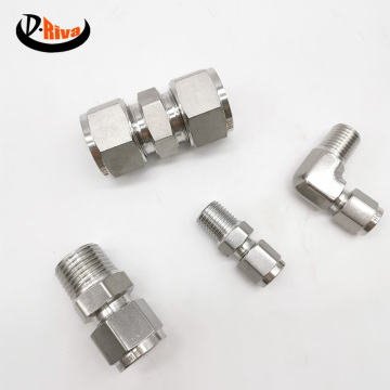 316L Stainless Steel Bellow Straight Compression Fitting Union Quick Connect Accessories for Plumbing Applications