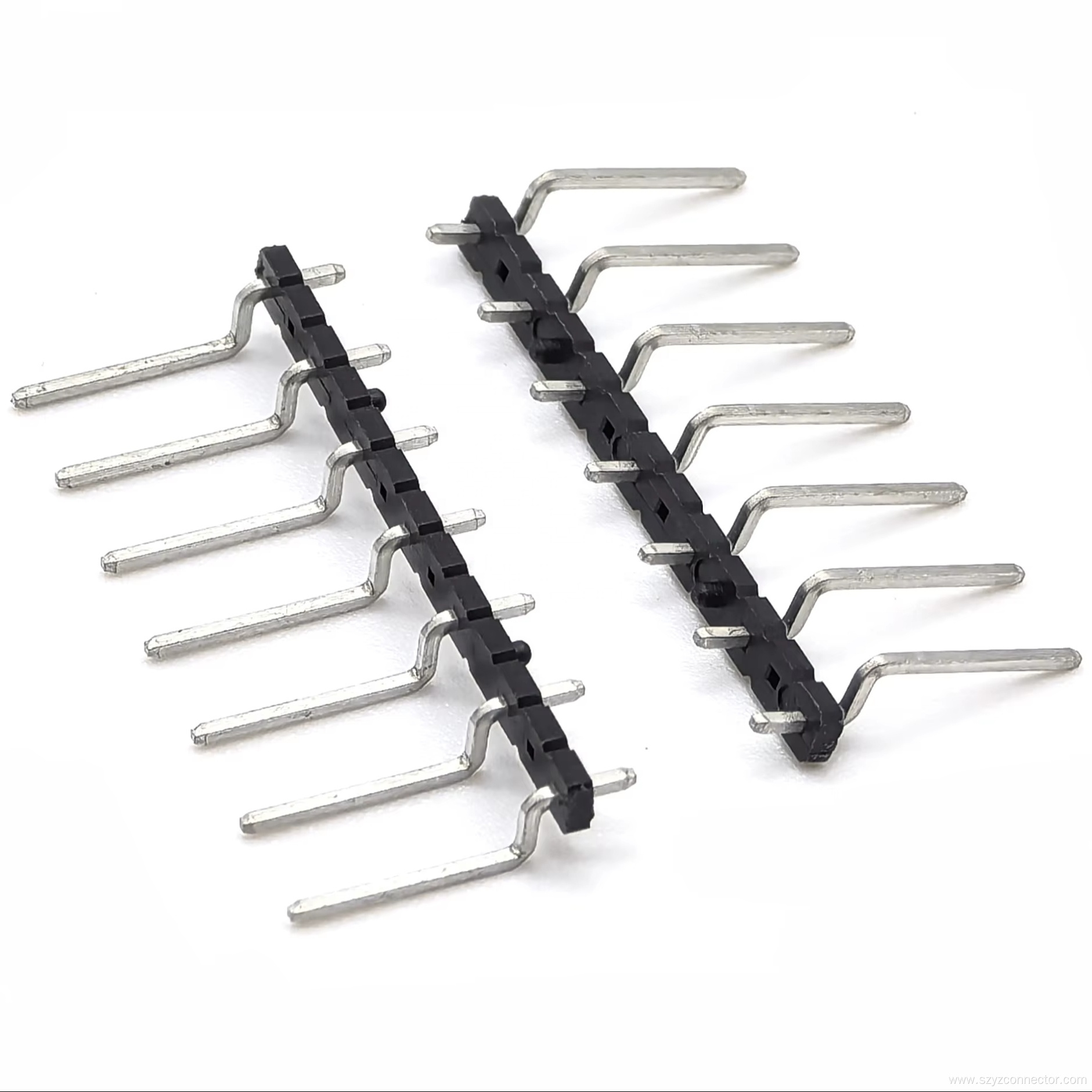 2.54mm Pitch Pin header Single Row Right Angle SMT SQ0.64mm H1.0mm 1*13P