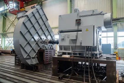 High efficiency energy conservation power plant fan