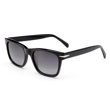 DS337 Unisex Acetate Sunglasses: 2024 Fashion Retro Style with Rivets and Hinges - High Quality Acetate Frame