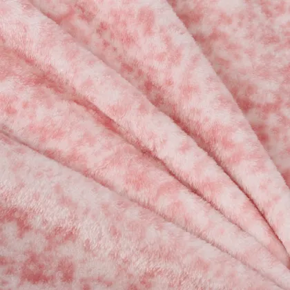 Faux Cationic Flannel Print Flannel Knitted Flannel Fabric