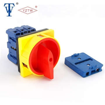 YZTW TWD11 32A 3 Pole Industrial Changeover Switch Isolator with Auxiliary Contact