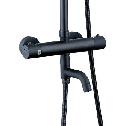 Black Bronze Thermostatic Shower Set DCF-3020B
