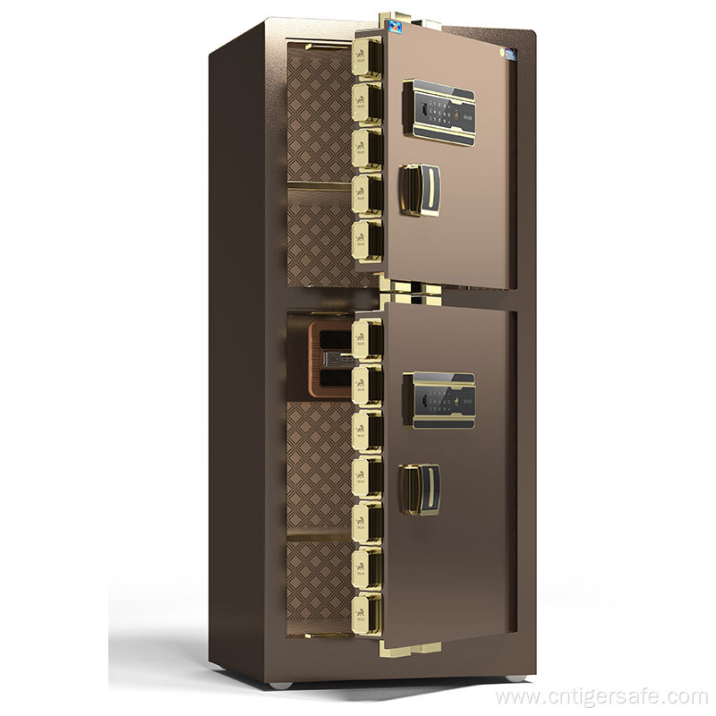 Tiger safes 2-door brown 150cm high Electroric Lock