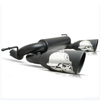 Black Aluminum Skull Exhaust for Jeep Wrangler 2007-2017