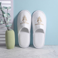 Wholesale Personalized Velour Disposable Guest Slippers