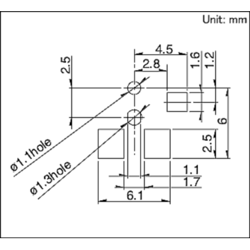 Two-way Detection Switch with a Thickness of 1.9mm