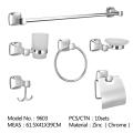 Accesorios de baño montados en la pared de baño de acero inoxidable 304 con bastidor individual Toallero