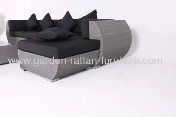 Outdoor Rattan Garden Furniture Patio Design Grey Sofa Set 