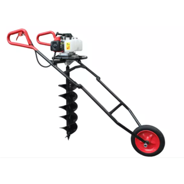 Hand push earth ground drill auger machine