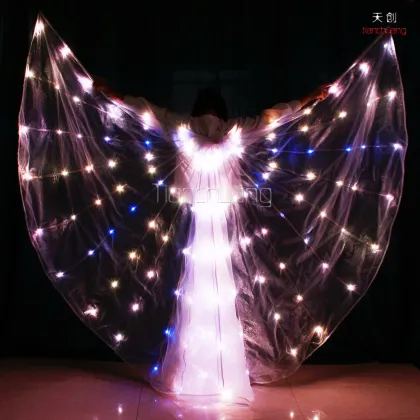 Butterfly led programmable dmx belly dance isis wings for dancing