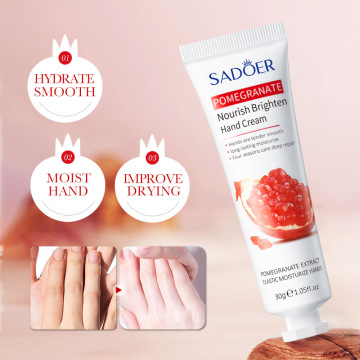 Crema per le mani di melograno - idratante, rinfrescante, sbiancante 30 g