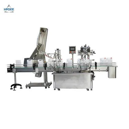 Engine Oil Filling and Labeling Machine Line