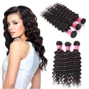 Grade 9a Mink brazilian hair unprocessed,Bundle hair vendors,deep wave virgin hair