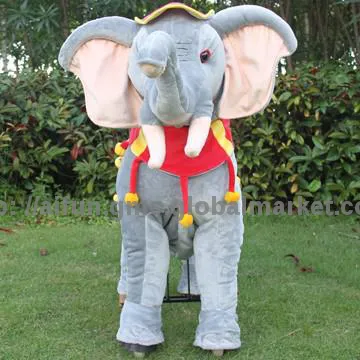 Little Red Hat Plush Elephant ride on car, Polly Pocket toys