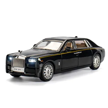 Factory Price 1:24 Scale Rolls Phantom Collection Sound & Light Pull-Back Diecast Car Toy