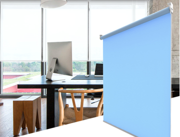 Grosir Manual Roller Blind Dicelup Tirai Polos