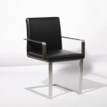 Modern Nico Flat Leather Dining Chair