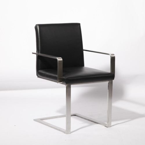 Modern Nico düz deri yemek sandalyesi