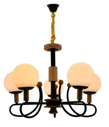 Modern Wooden Chandelier Lighting: Simple Fashion Ceiling Lamps