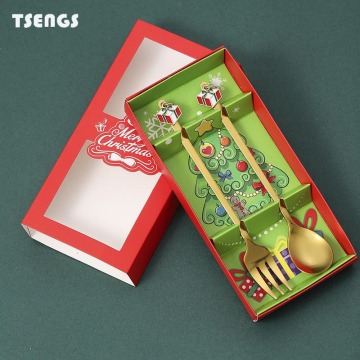 Edelstahllöffel Gabel Set - Perfekt für Weihnachtsgeschenke, Tee, Kaffee und Essen