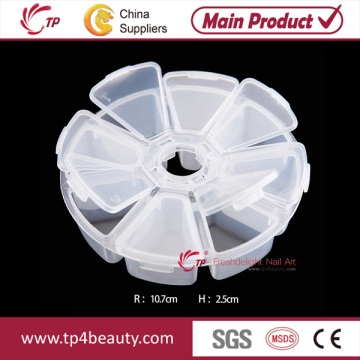 Nail Art Empty Round Nail Art Box 8 (TP-TL23)