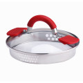 Stainless Steel easy pour pot with Strainer Lid