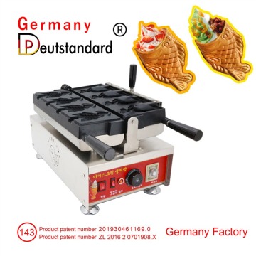 Mesin komersial Mesin Taiyaki dengan stainless steel