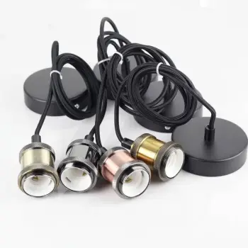E26 E27 Socket Lamp Base Retro Vintage Ceiling Pendant Light