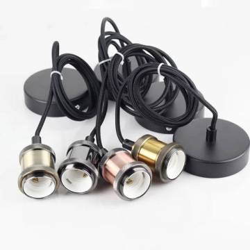 E26 E27 Socket Lamp Base Retro Vintage Ceiling Pendant Light
