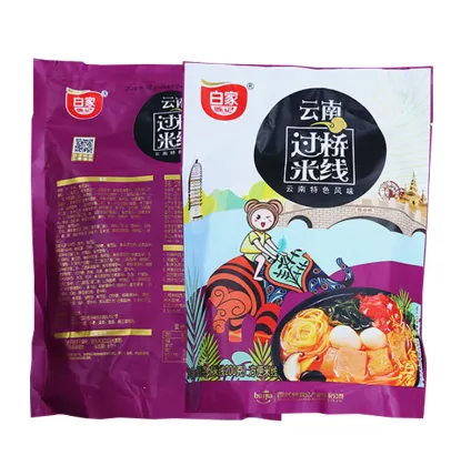 Chinese Foods Rice Noodles With Seasoning Yunnan Bridge Noodle