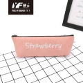 Cute Pencil Cases Custom simple solid color embroidery washable pencil case Manufactory