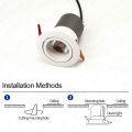 7W Anpassungsschmaler Strahlwinkel -Downlight für das Hotel