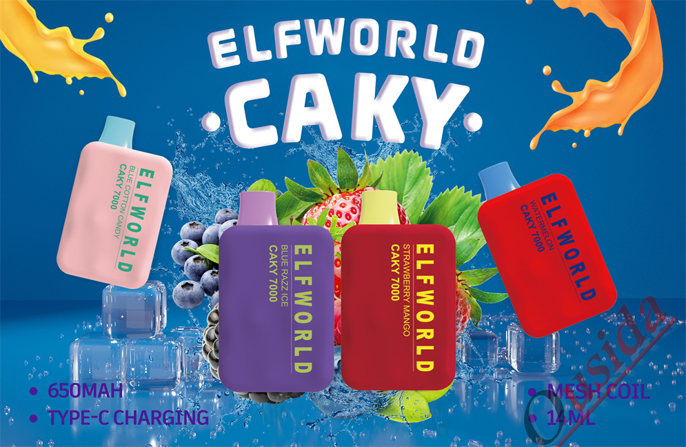 Disposable Vape Elf World Caky 7000 Wholesale Price